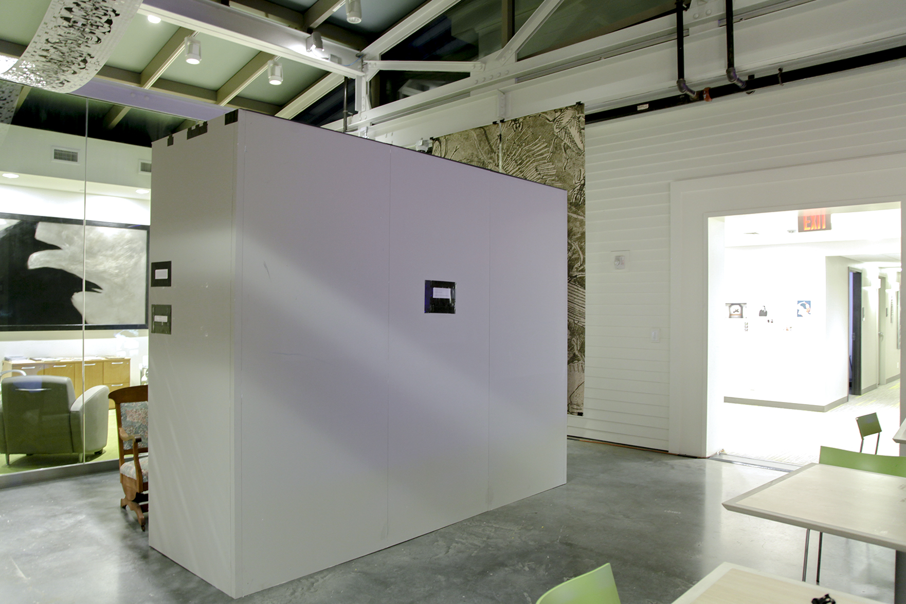 An Install of this piece in the Lunder Arts Center in Cambridge, MA. 