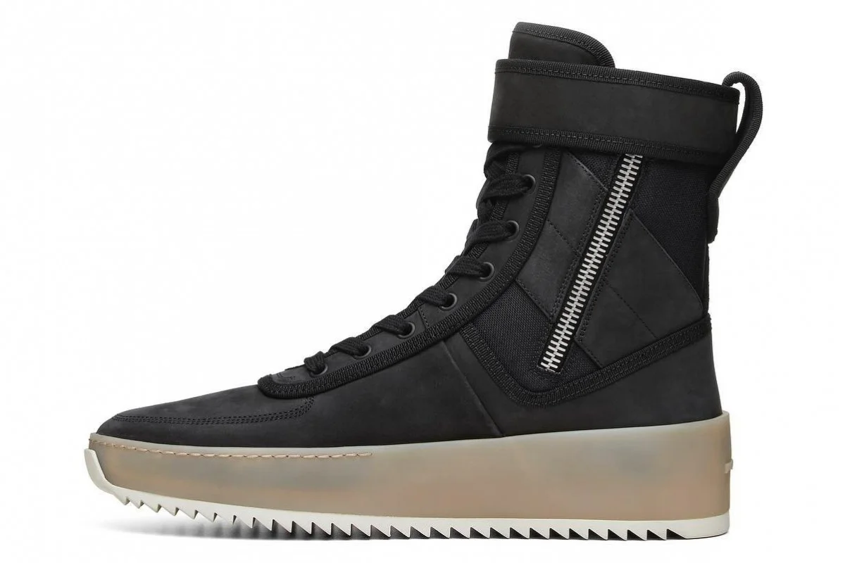 fear of god military sneaker black gum