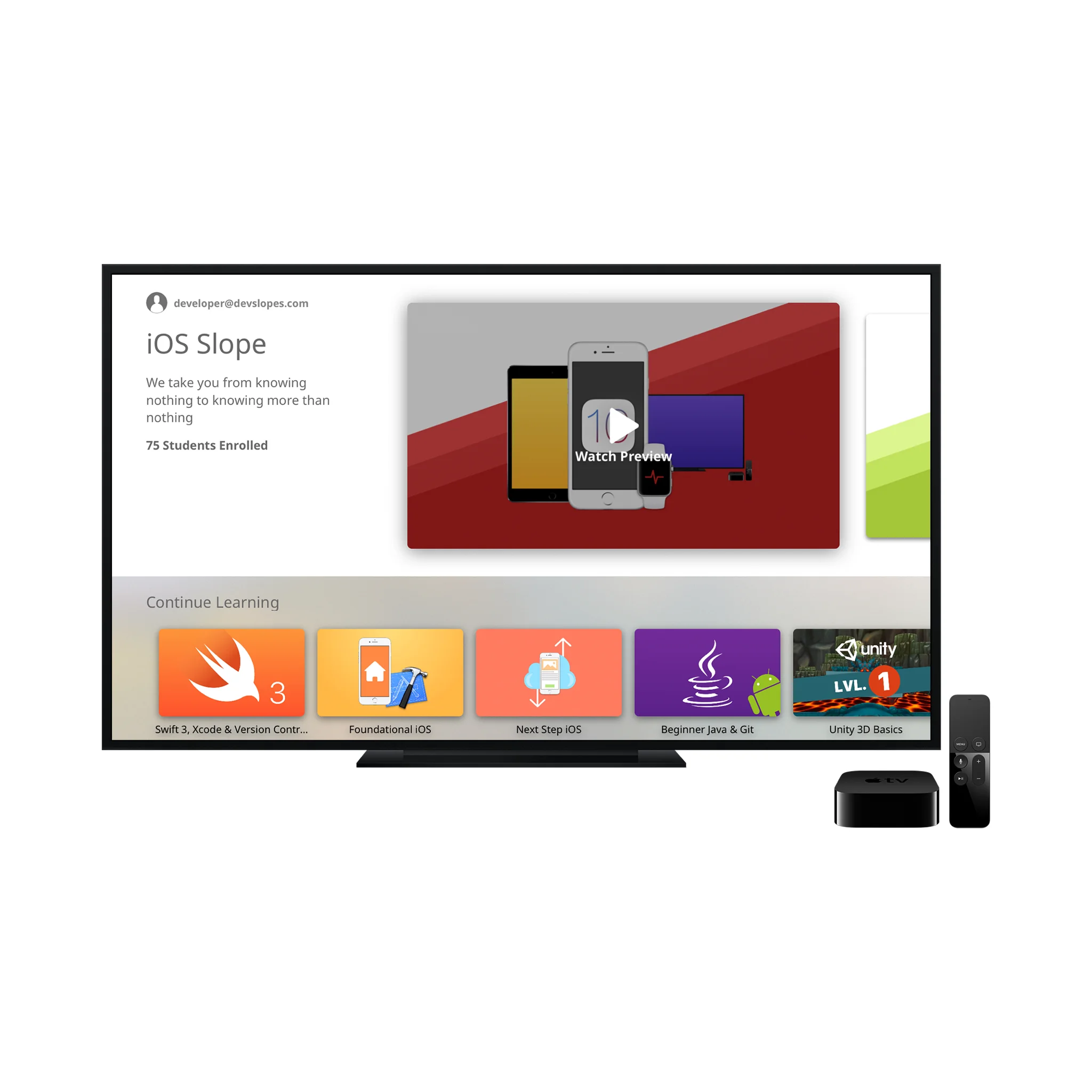 DEVSLOPES tvOS APP