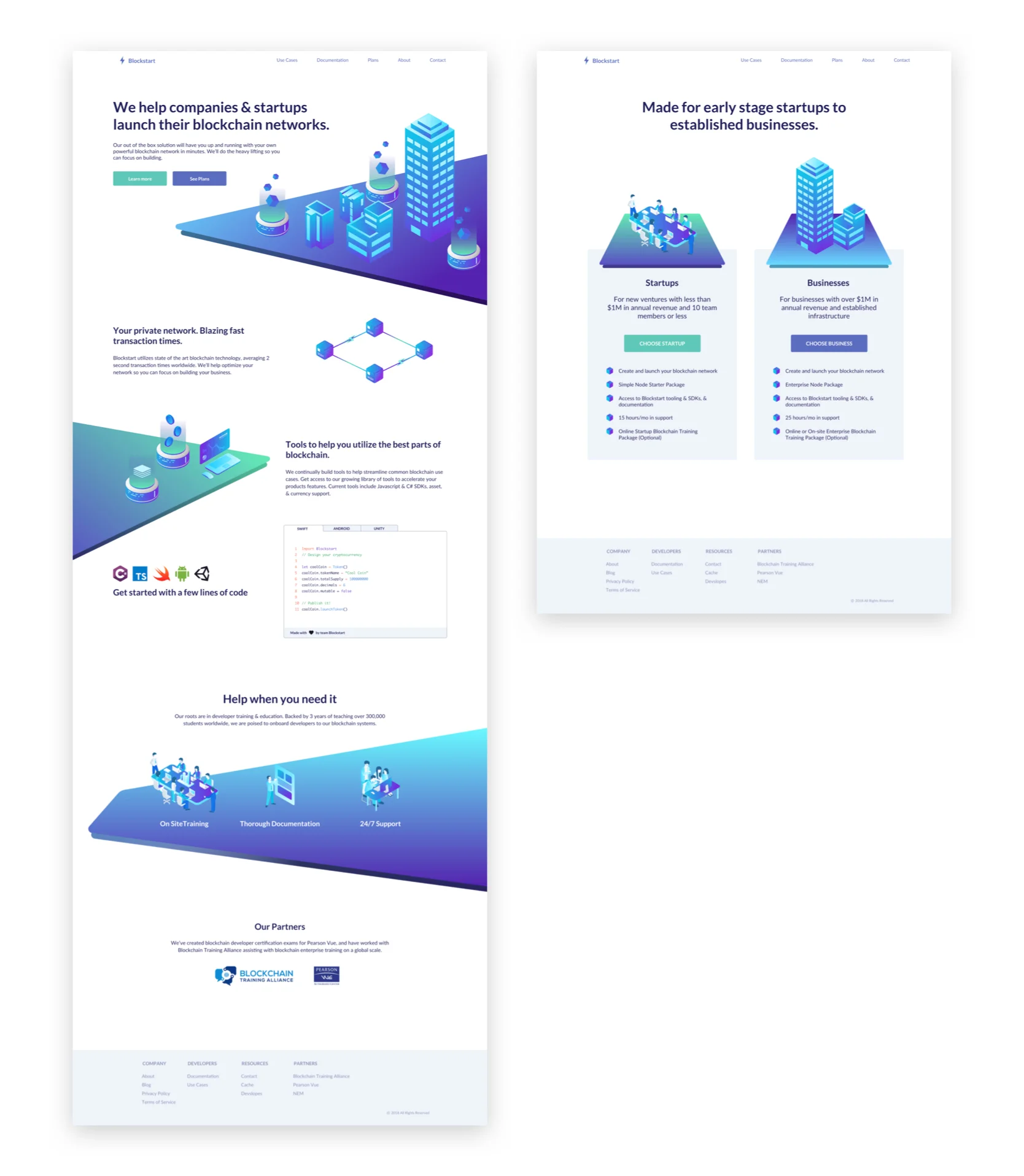 BLOCKCHAIN ENTERPRISE WEBSITE