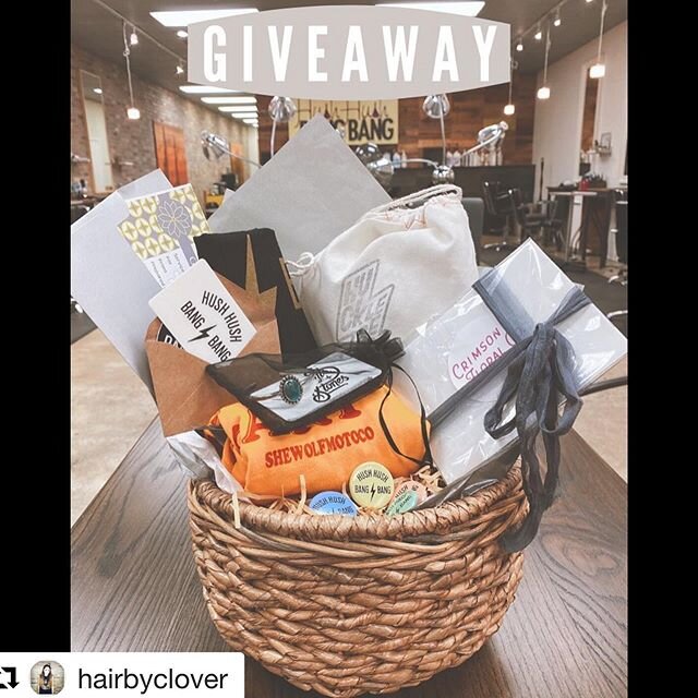 #Repost @hairbyclover with @get_repost
・・・
GIVEAWAY!!! We&rsquo;ve teamed up with our favorite lady led small businesses to put together an amazing basket to get one of you lucky ladies through this quarantine! 
You MUST follow all businesses tagged 