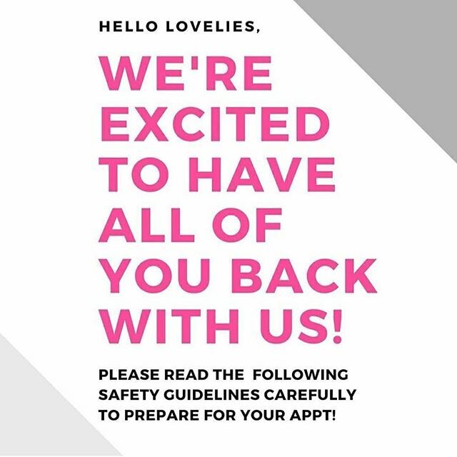 PLEASE SCROLL THROUGH AND READ!!! We are opening June 2nd 🙌🏻 woo-hoo!! That being said: I will only be working Saturdays and alternating Sundays and Mondays for now. My son is still in school and I definitely don't want to stress out my immune syst