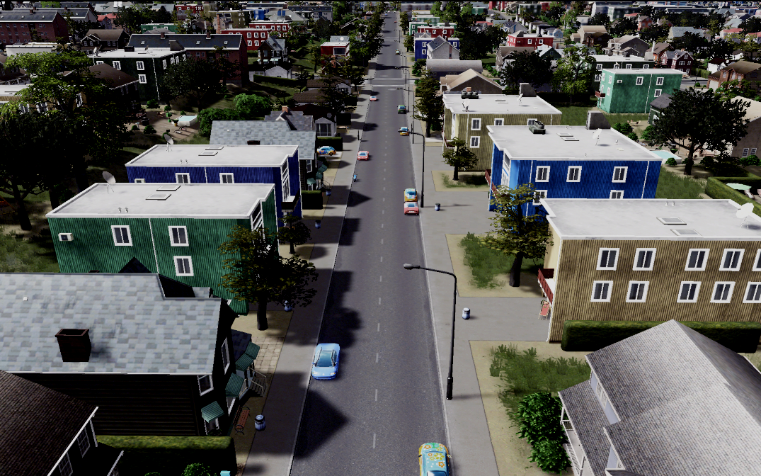 Typical street in Binghamton/Johnson City