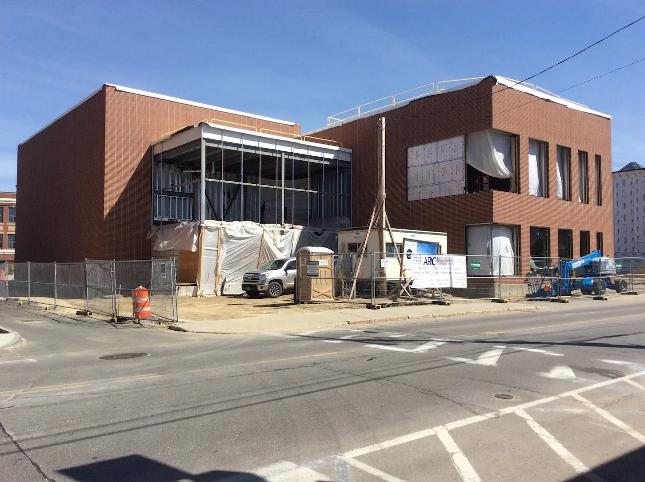 The building site April 2018