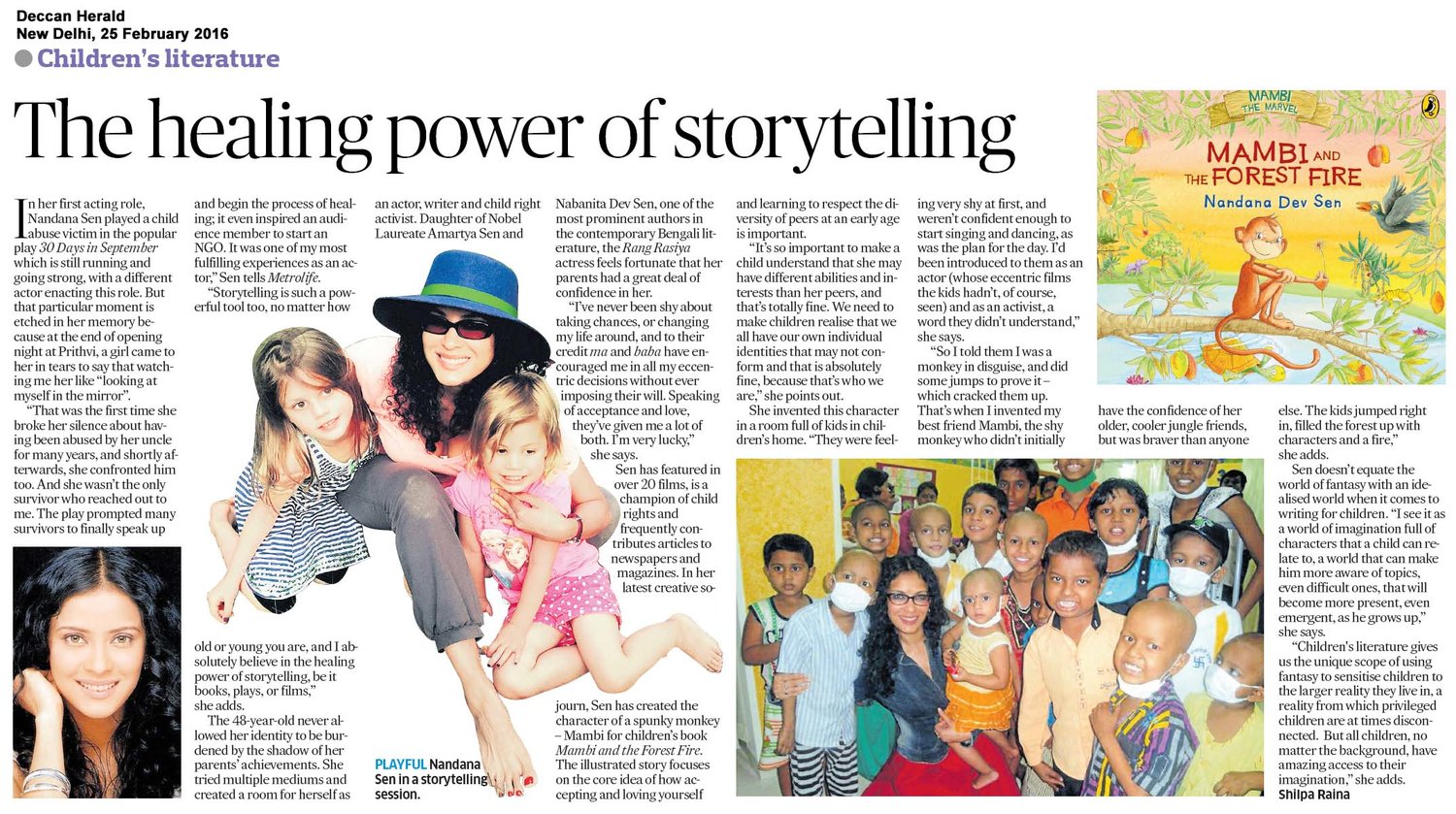 Deccan Herald - click here for the full article (external link) February 25, 2016