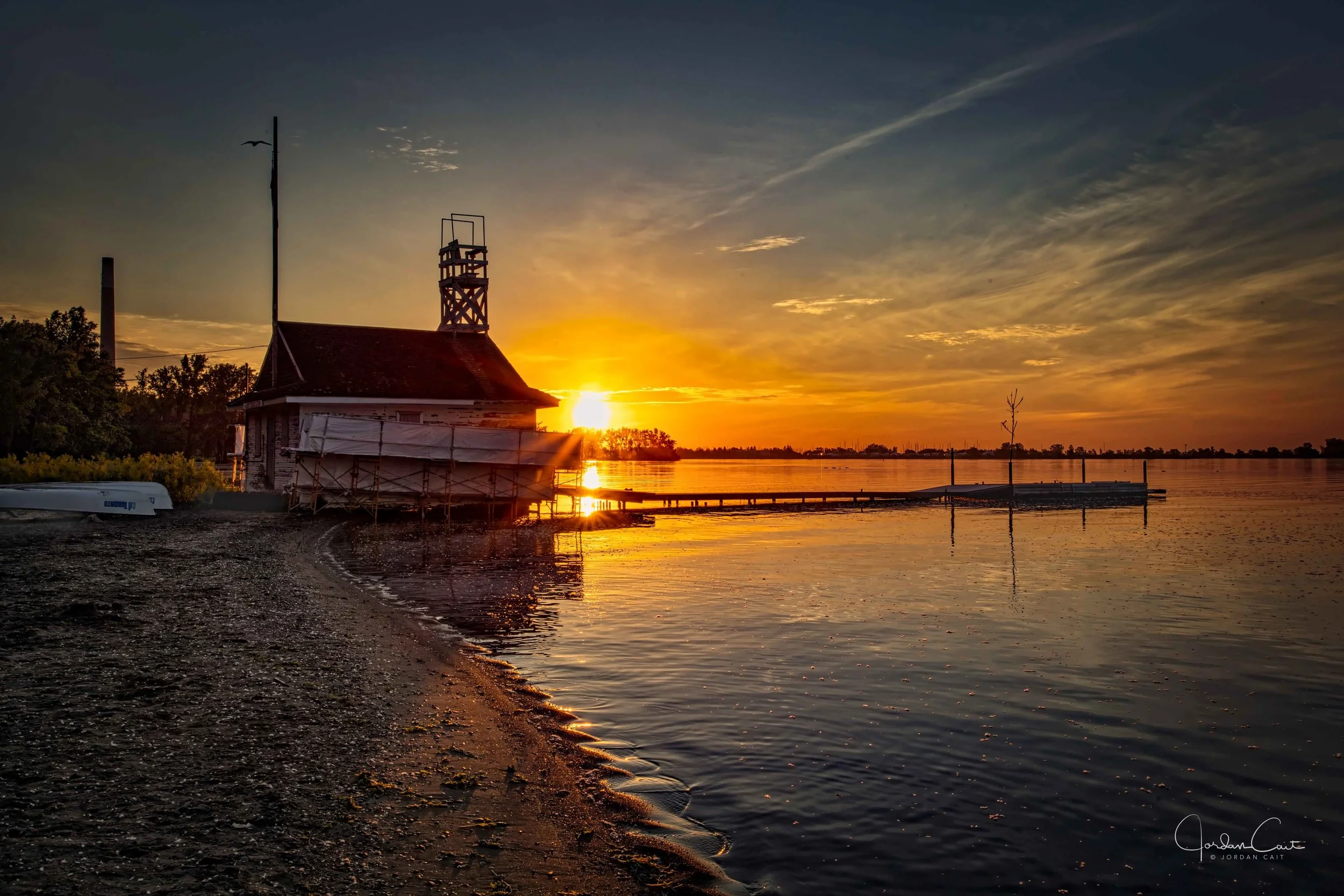 Sunrise at Cherry Beach, Toronto