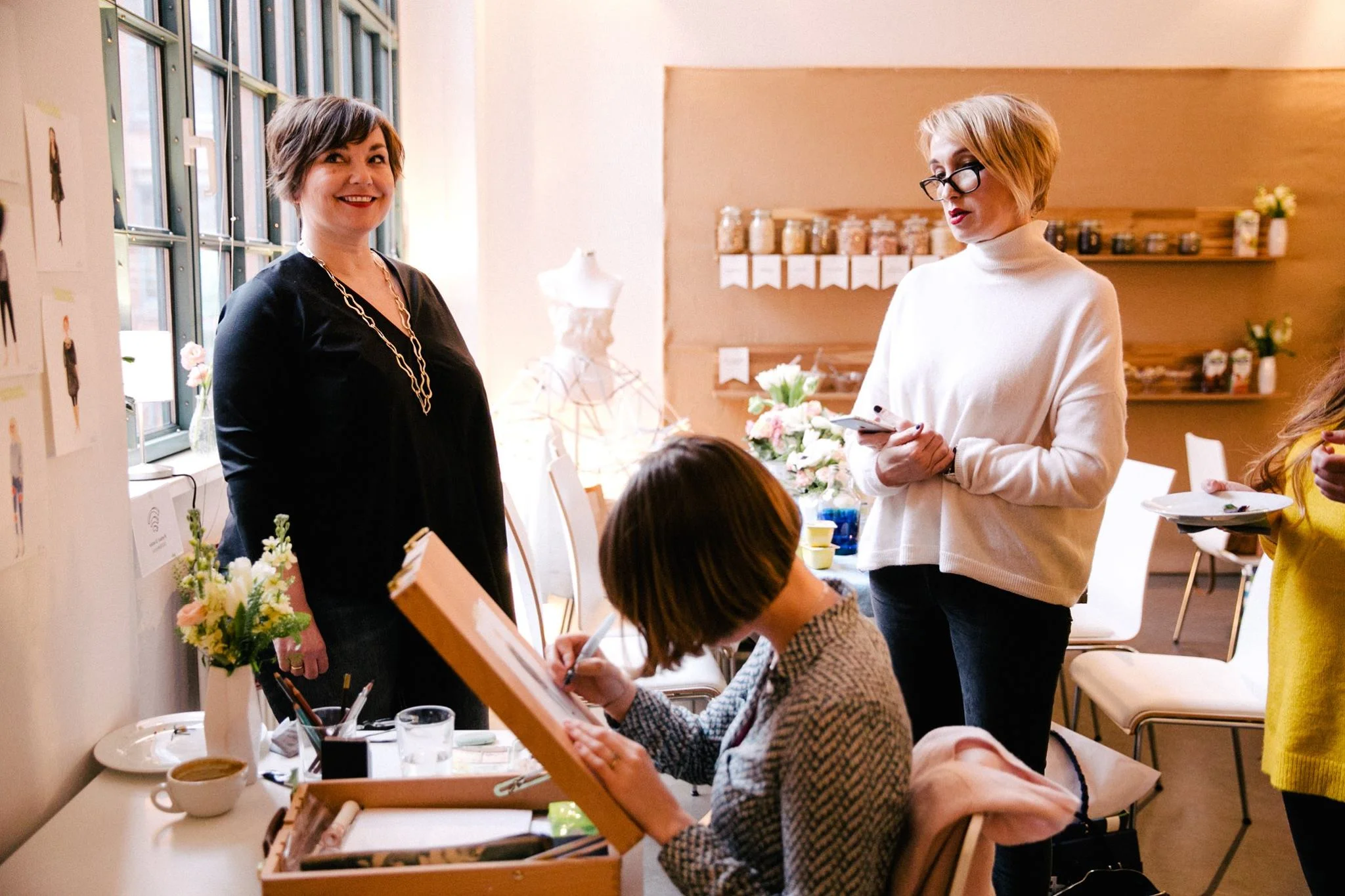 Live illustrating with SisterMAG and Alpro