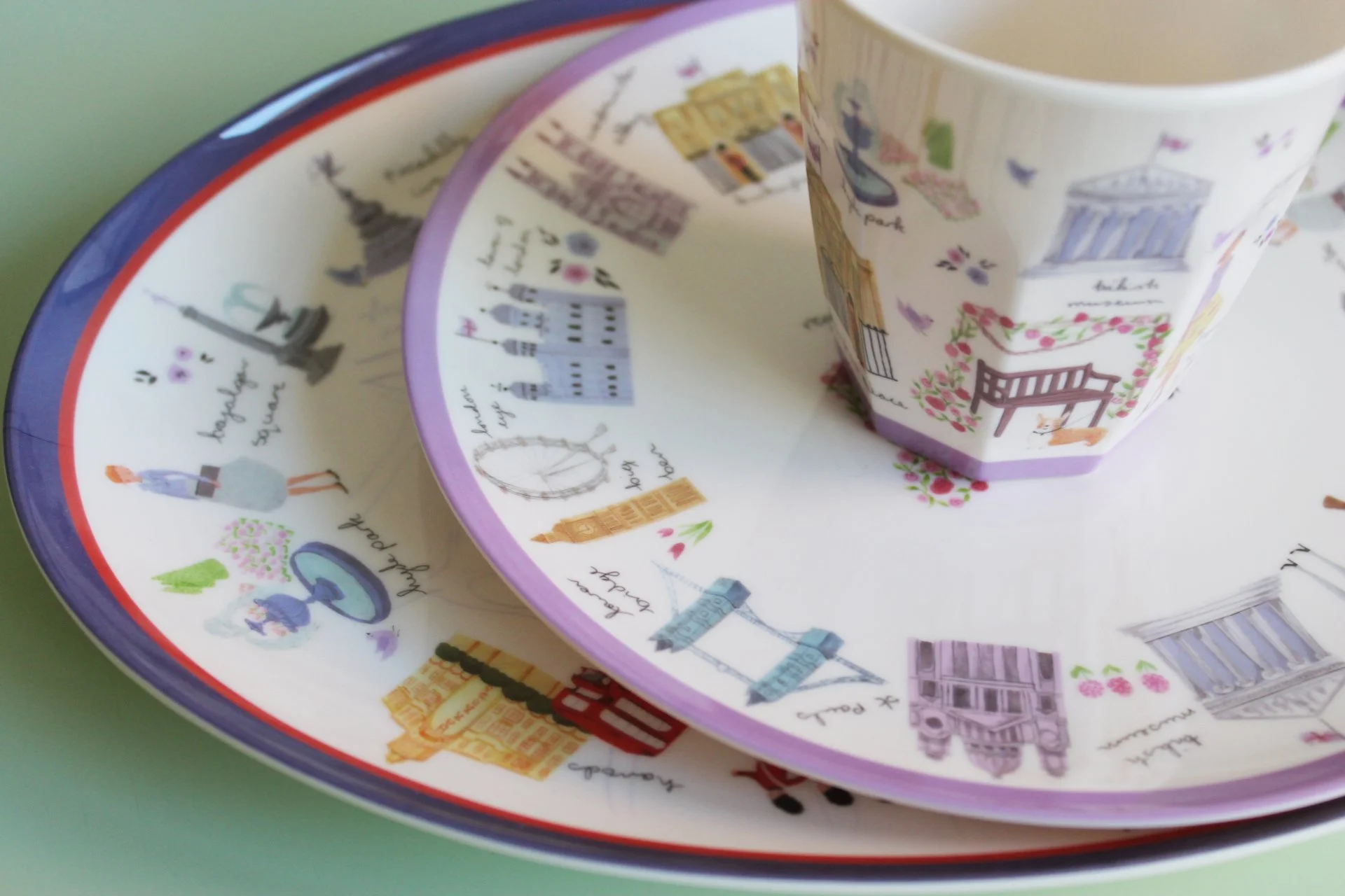 london melamime picnic plates 2.jpg