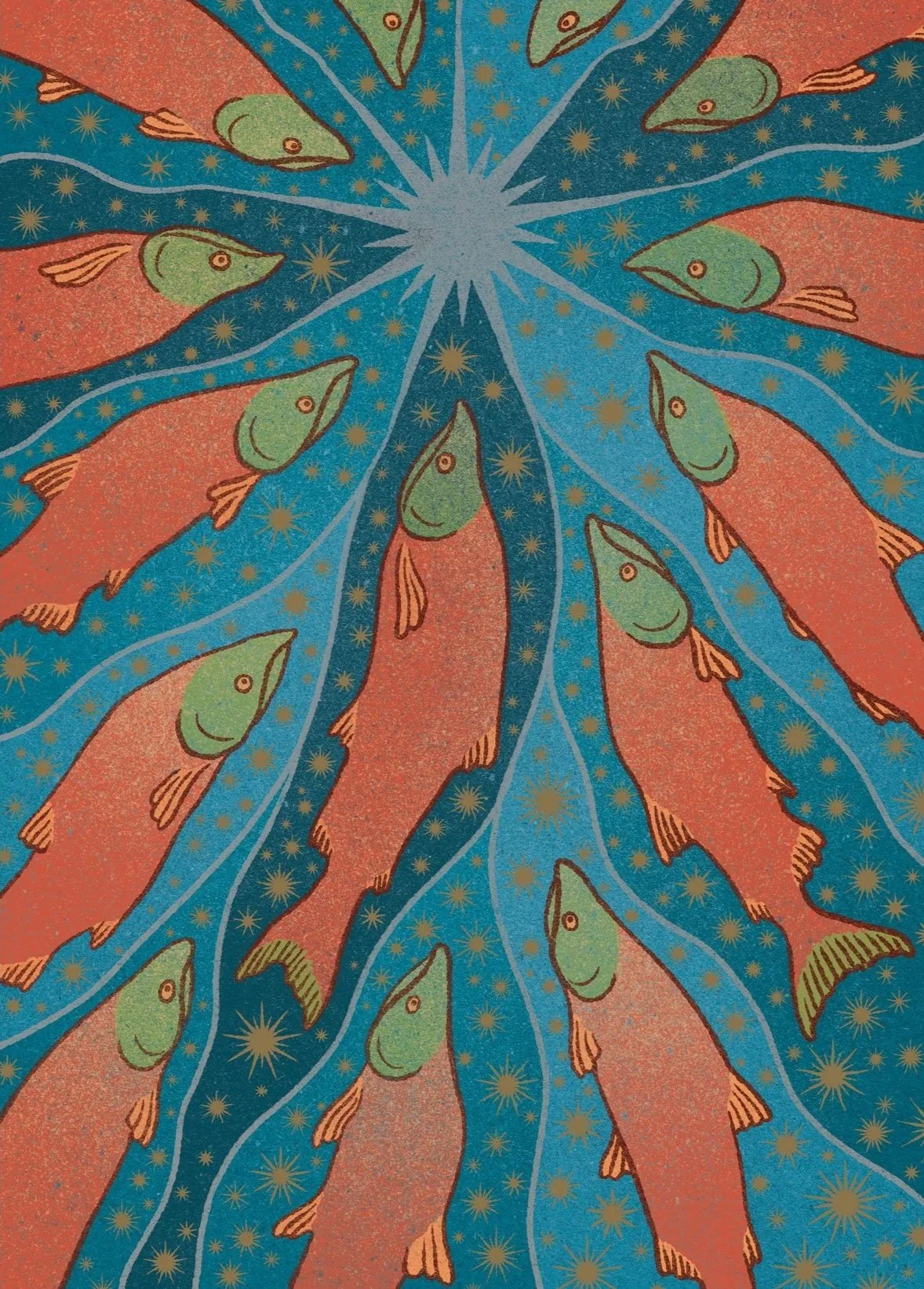 Salmon - The Hidden Wisdom of Animals, 2025.
Wide Eyed Editions.