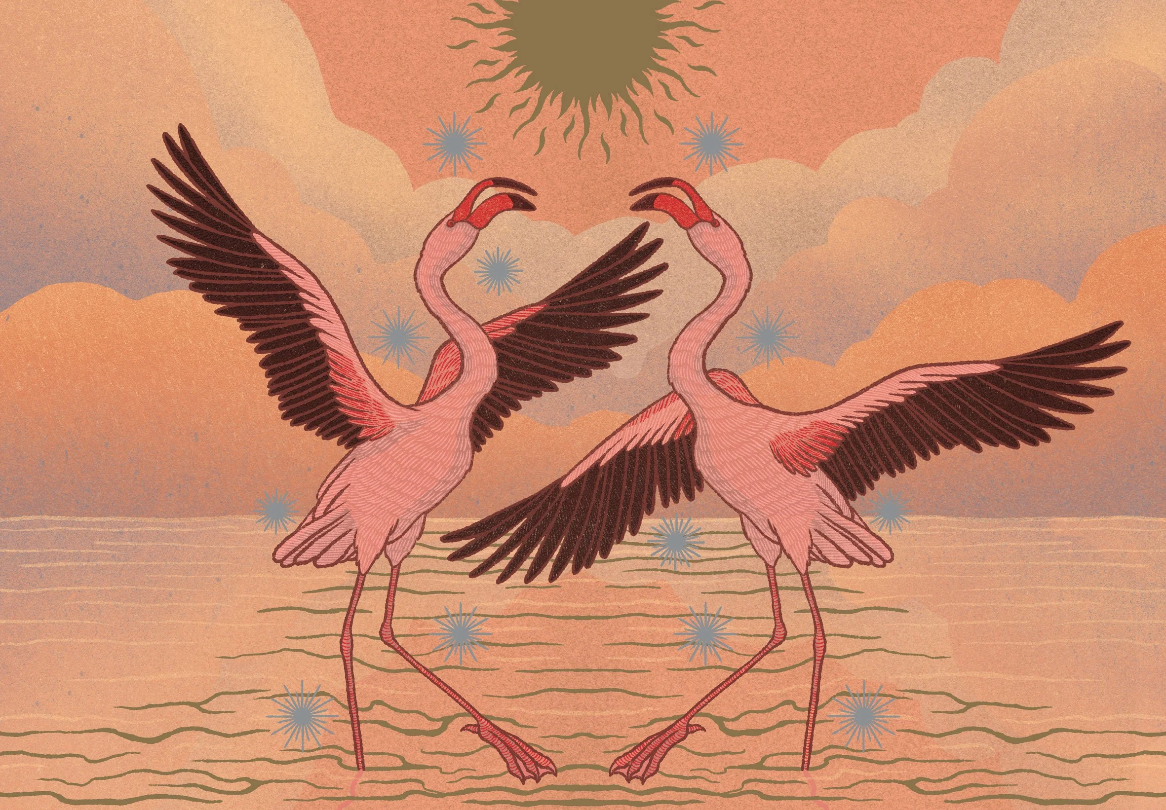 Flamingos - The Hidden Wisdom of Animals, 2025.
Wide Eyed Editions.