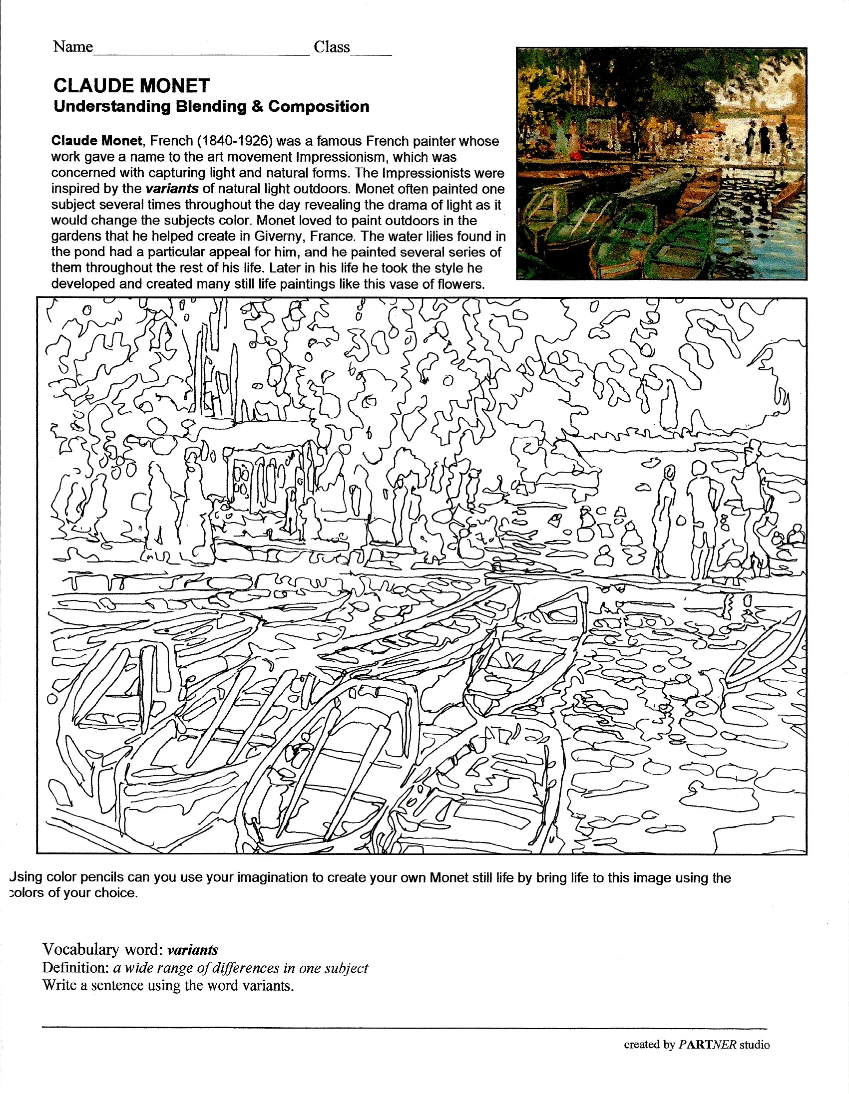 Claude Monet -boathouse