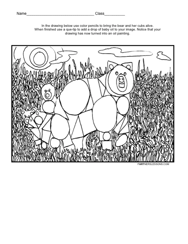 Bringing Geometric Bears to Life using Color and Shading