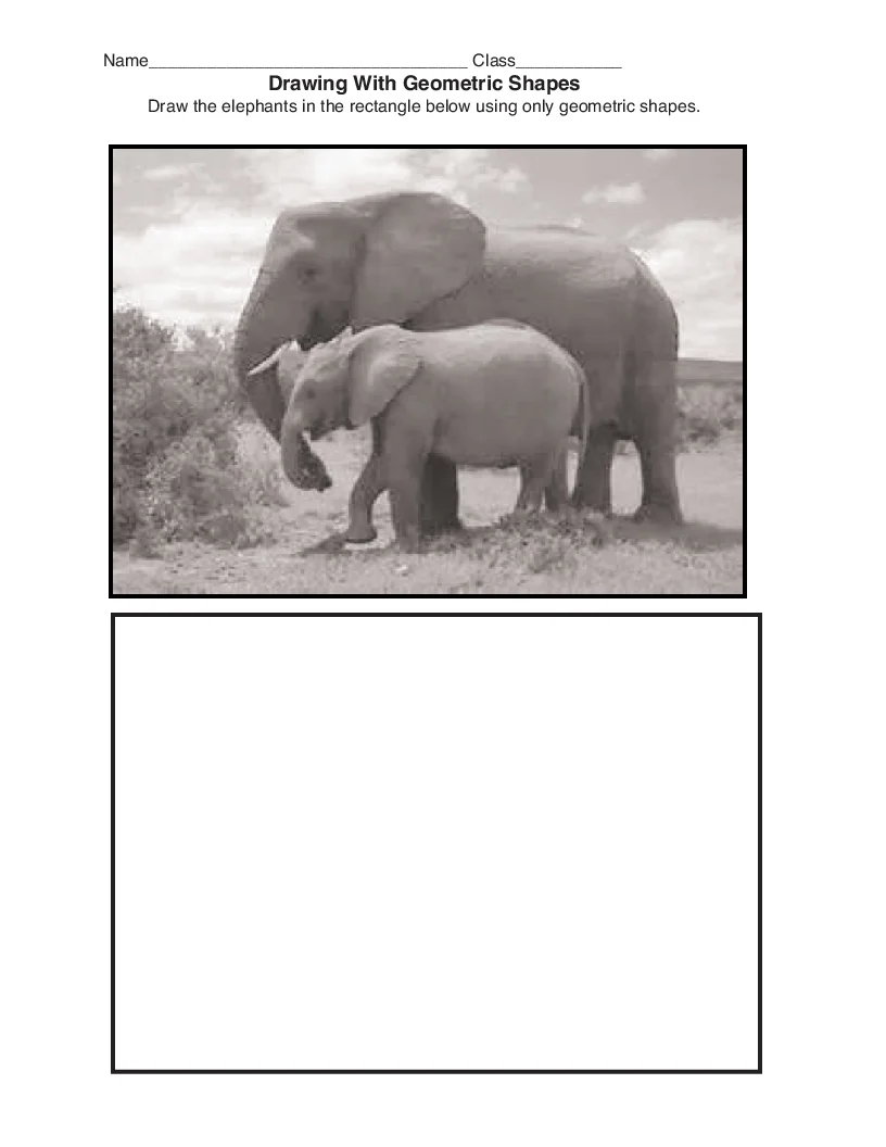 Creating a Geometrical Elephant