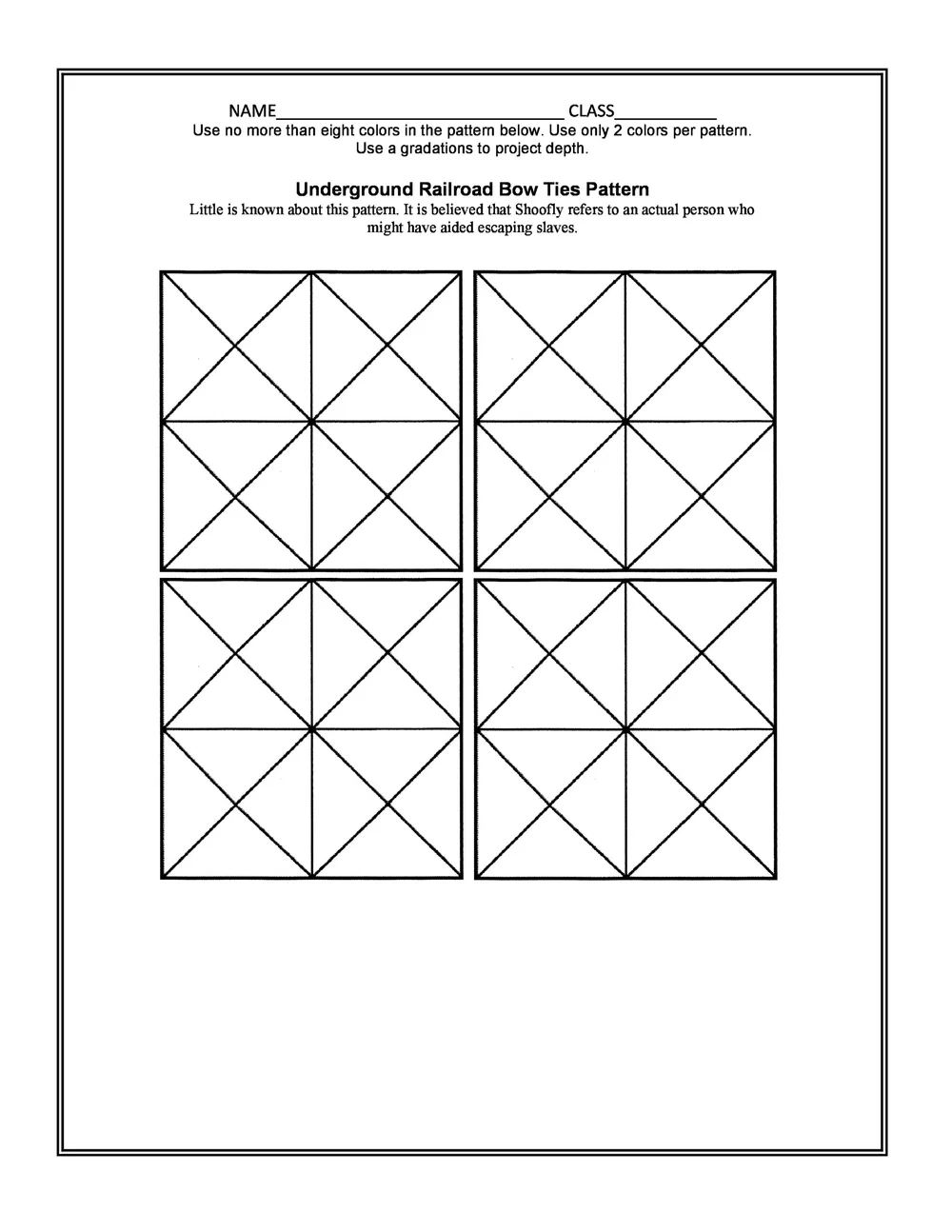 Underground Railroad Quilt Symbols