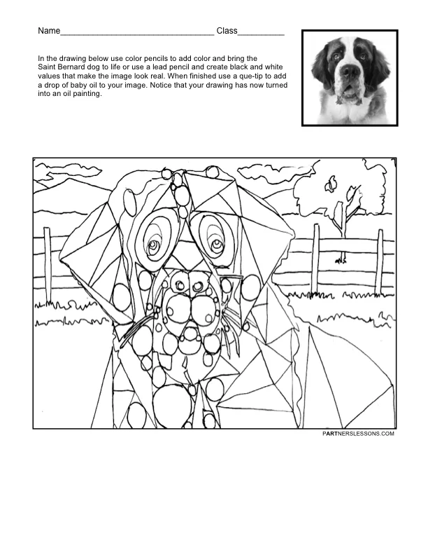 Drawing a Geomeric Dog