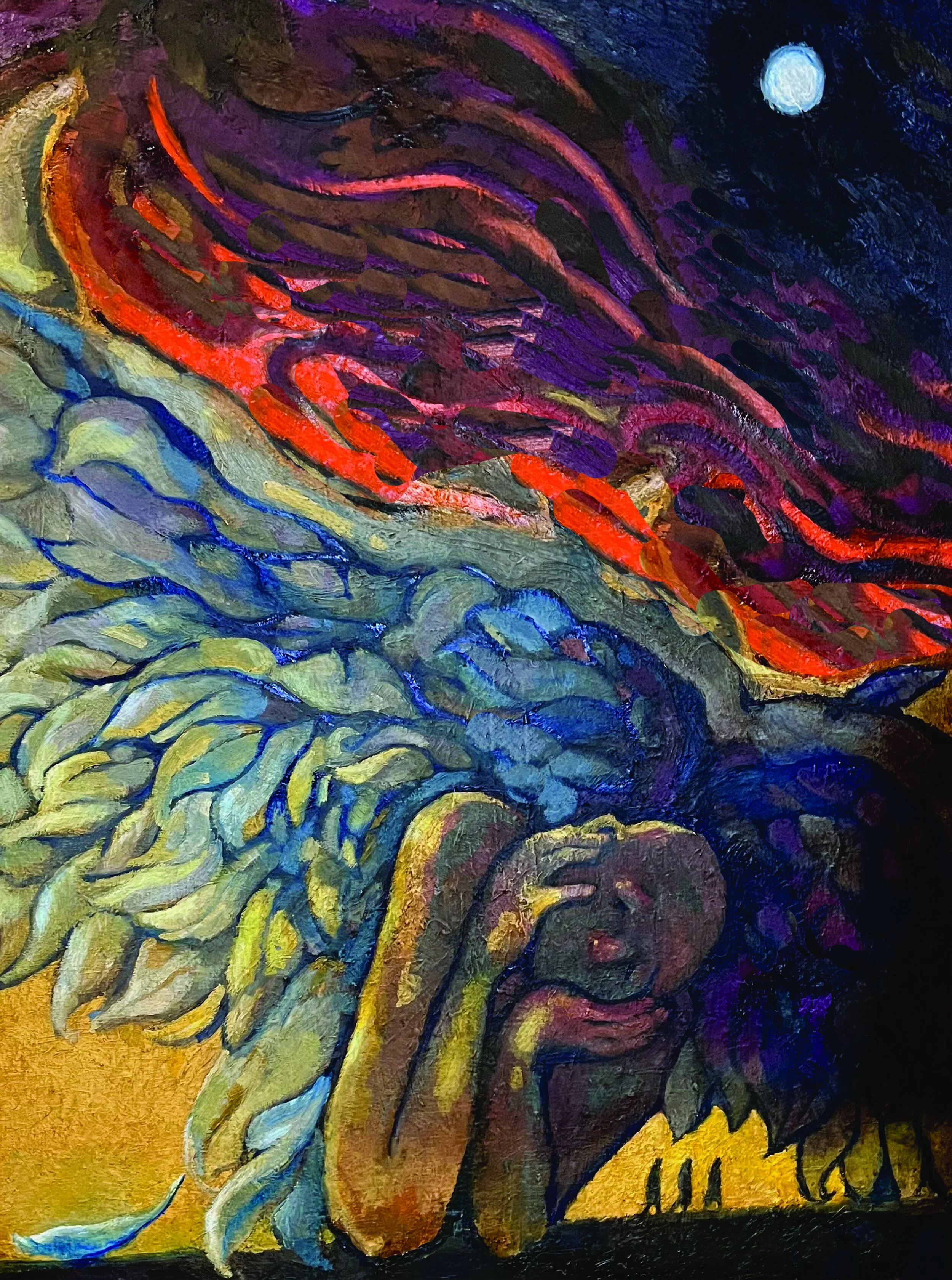 A SIngle Pondering Angel on the Emmaus Road.jpg