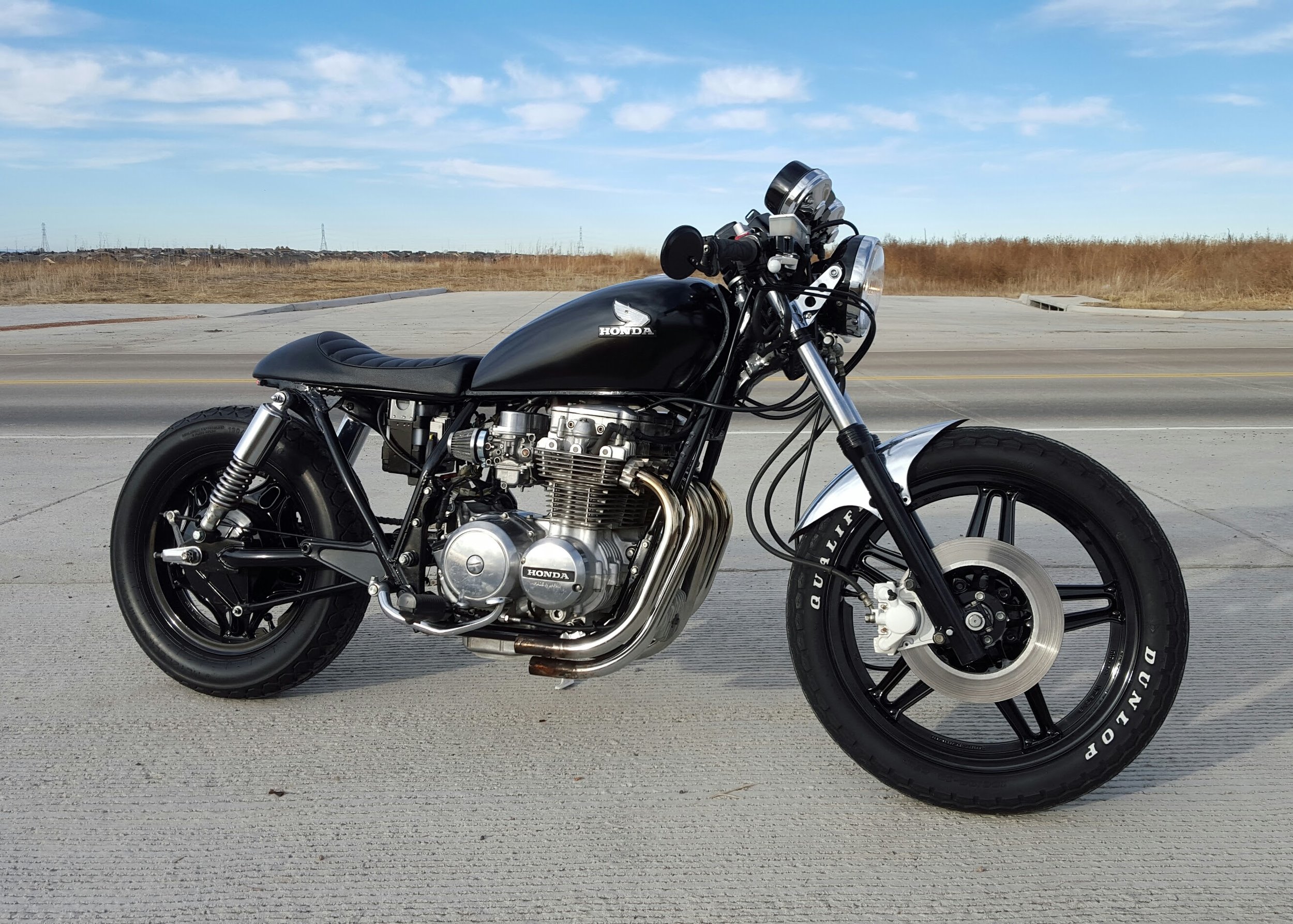 Honda cb650 cafe racer lake motorcycle 