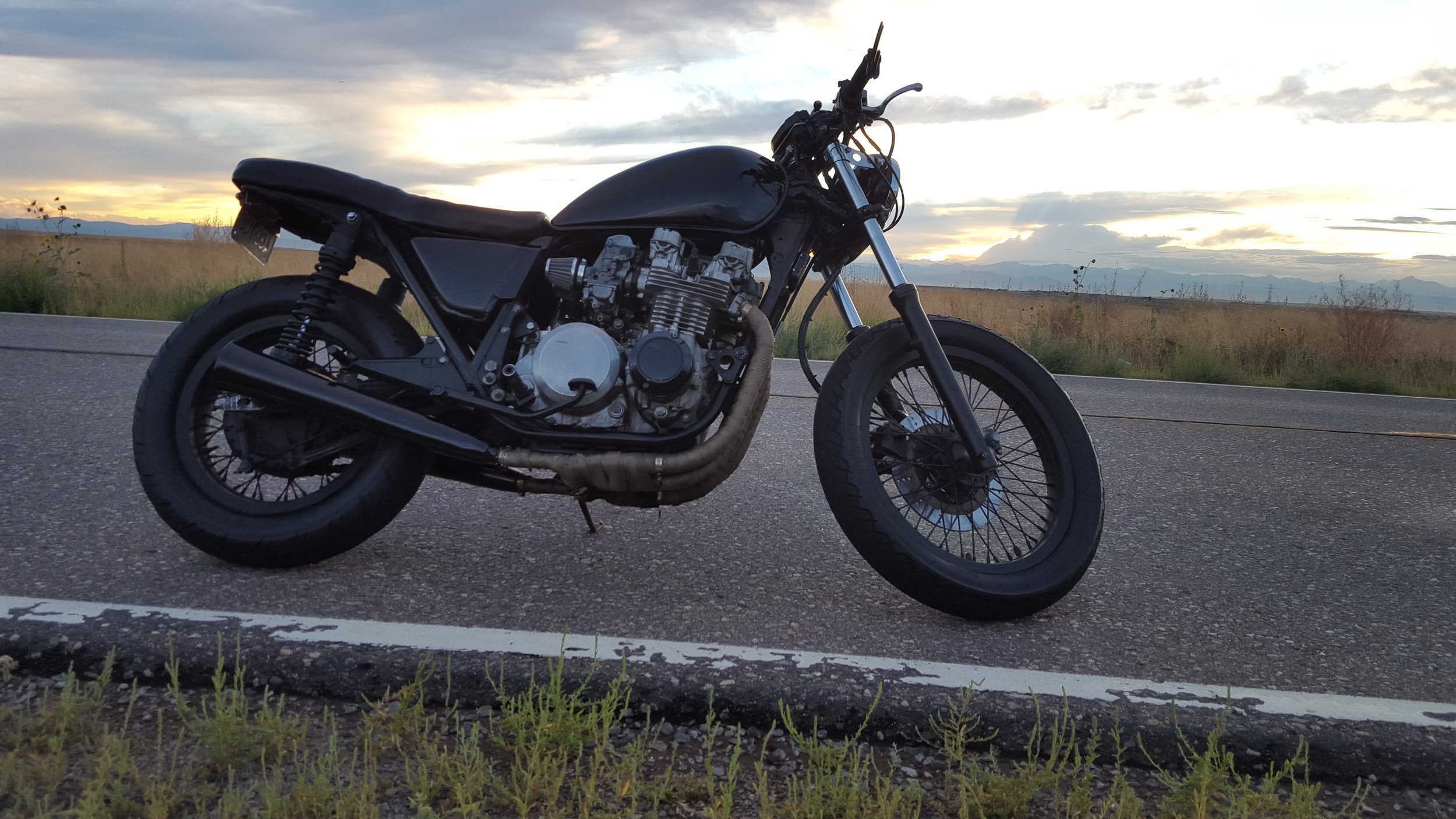 KZ650 brat lake motorcycle