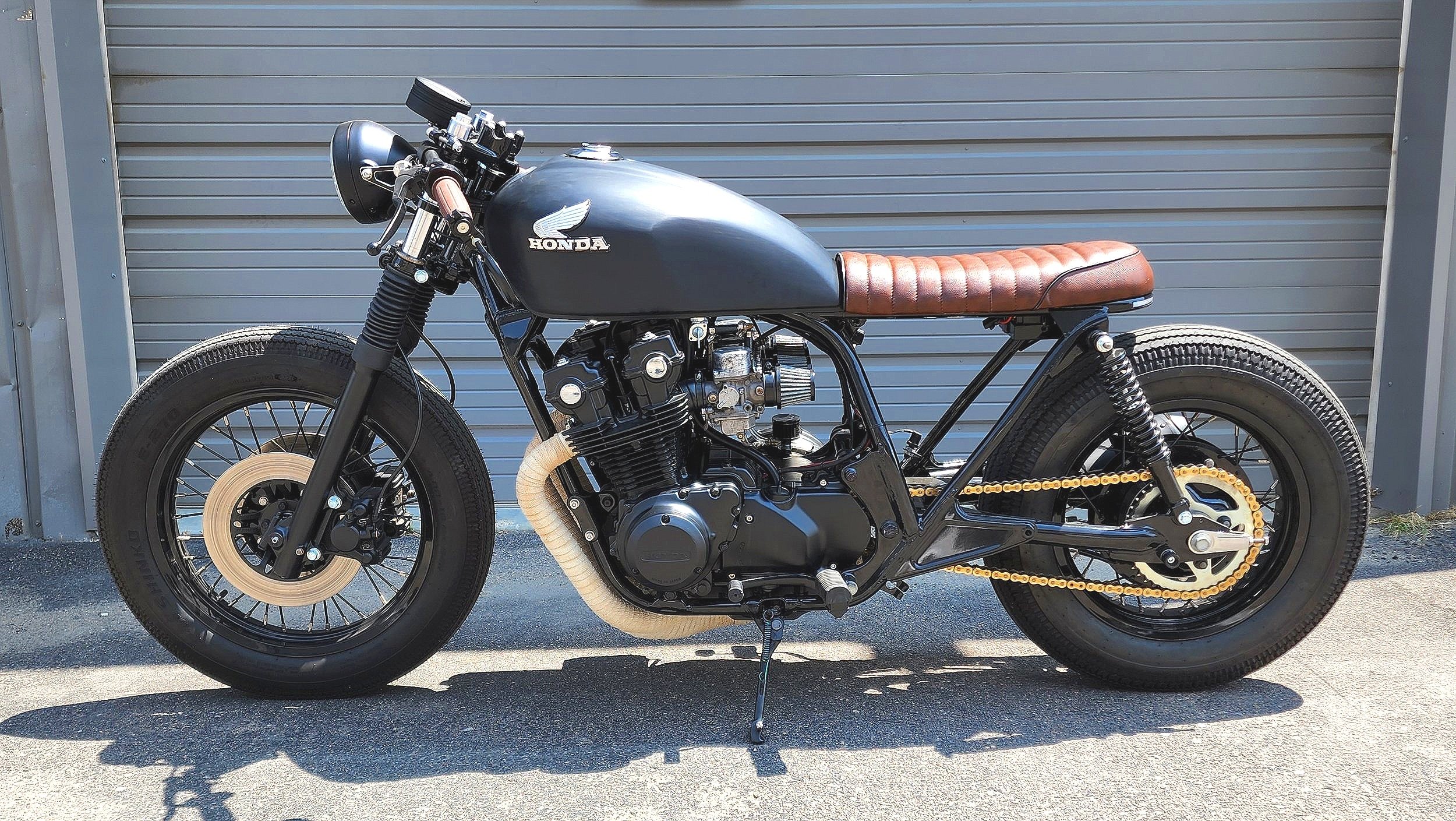 CB750 cafe racer brat lake moto