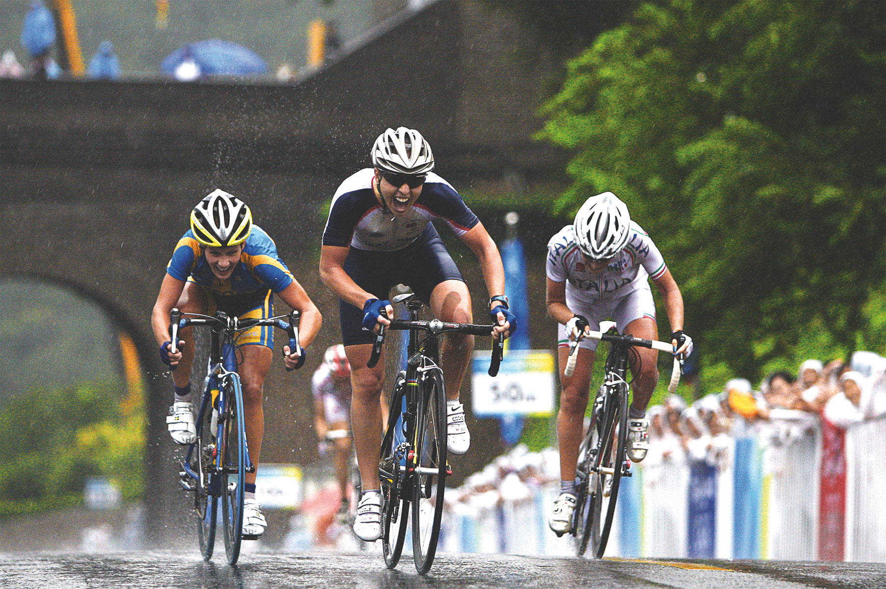 GOLD RUSH: "I had to check I'd actually won before the joy of becoming Olympic Champion hit me." (Image credit: Rex)
