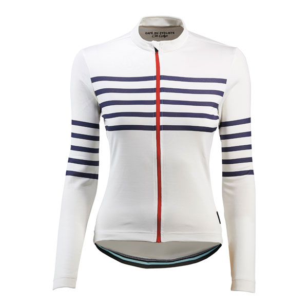 Cafe du Cycliste Claudette Jersey Price: £149 The Claudette jersey boasts iconic stripes, plus a technical merino blend for fantastic performance and comfort across a range of conditions.