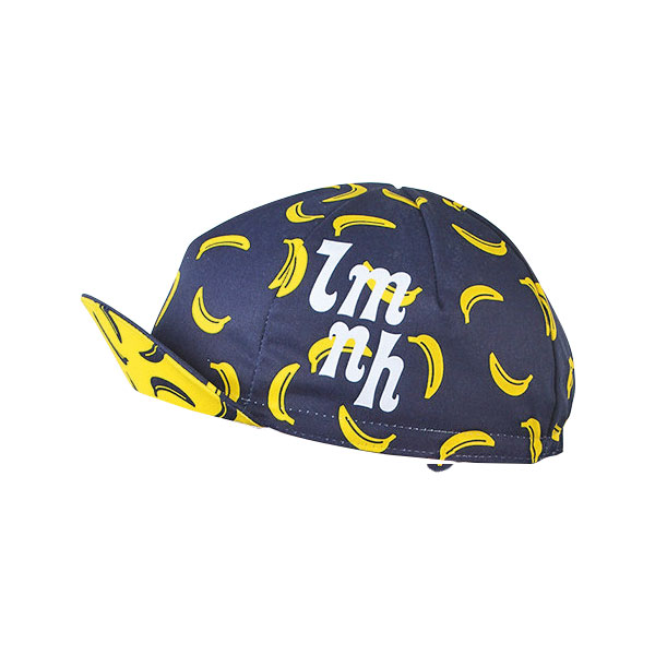 Look Mum No Hands Banana Cycling Cap Price: £10 Get one of your five-a-day with this brilliant banana cap. Vibrant yellow against neutral navy strikes a perfect balance between chic and cheeky.