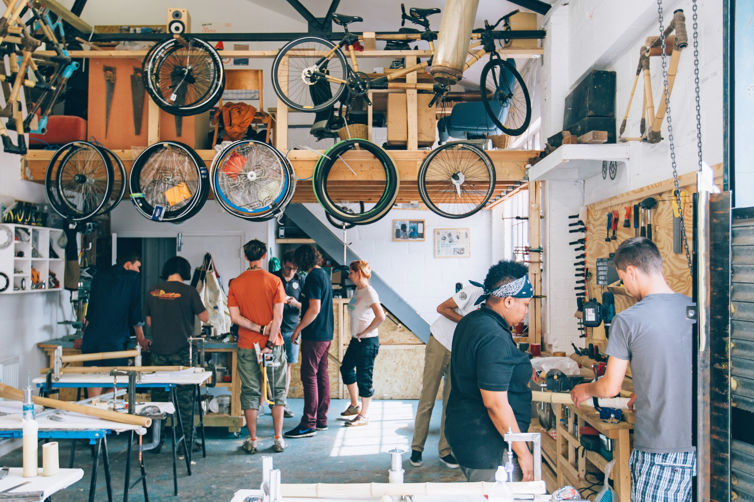 The workshop in Hackney Wick
