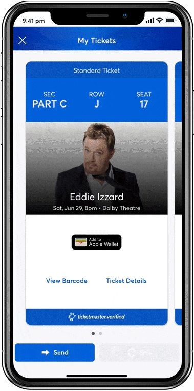 The flow to transfer tickets with the RET ticket
