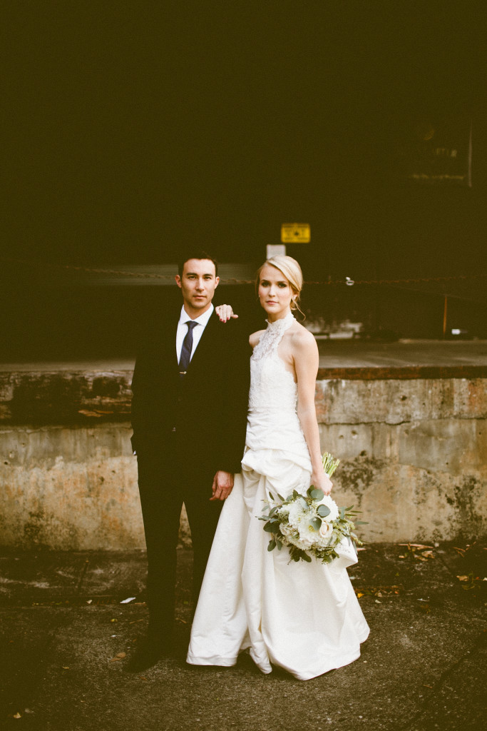 Melissa and Ray Photography by Andria Lindquist . The wedding of Melissa, in SHAREEN Bridal (the “ Donna ” top lined and the “ Melissa ” skirt), and husband Ray. Flowers by Melissa’s sister-in-law and family. Venue is The Hollywood Schoolhouse in Seattle WA.