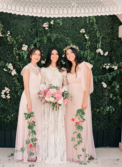 Ashley is wearing SHAREEN Bridal. Event Design by Moon Milk Events . Photography by Gia Canali . Florals by Karena Mit. Featured on BRIDES.com .