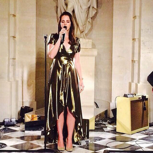 lana del rey gold dress — Shareen