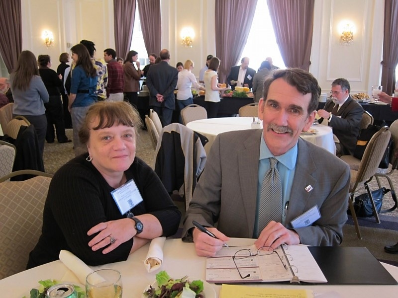 MACLAS President Ivani Vassoler and Treasurer Brian Turner, March 2011