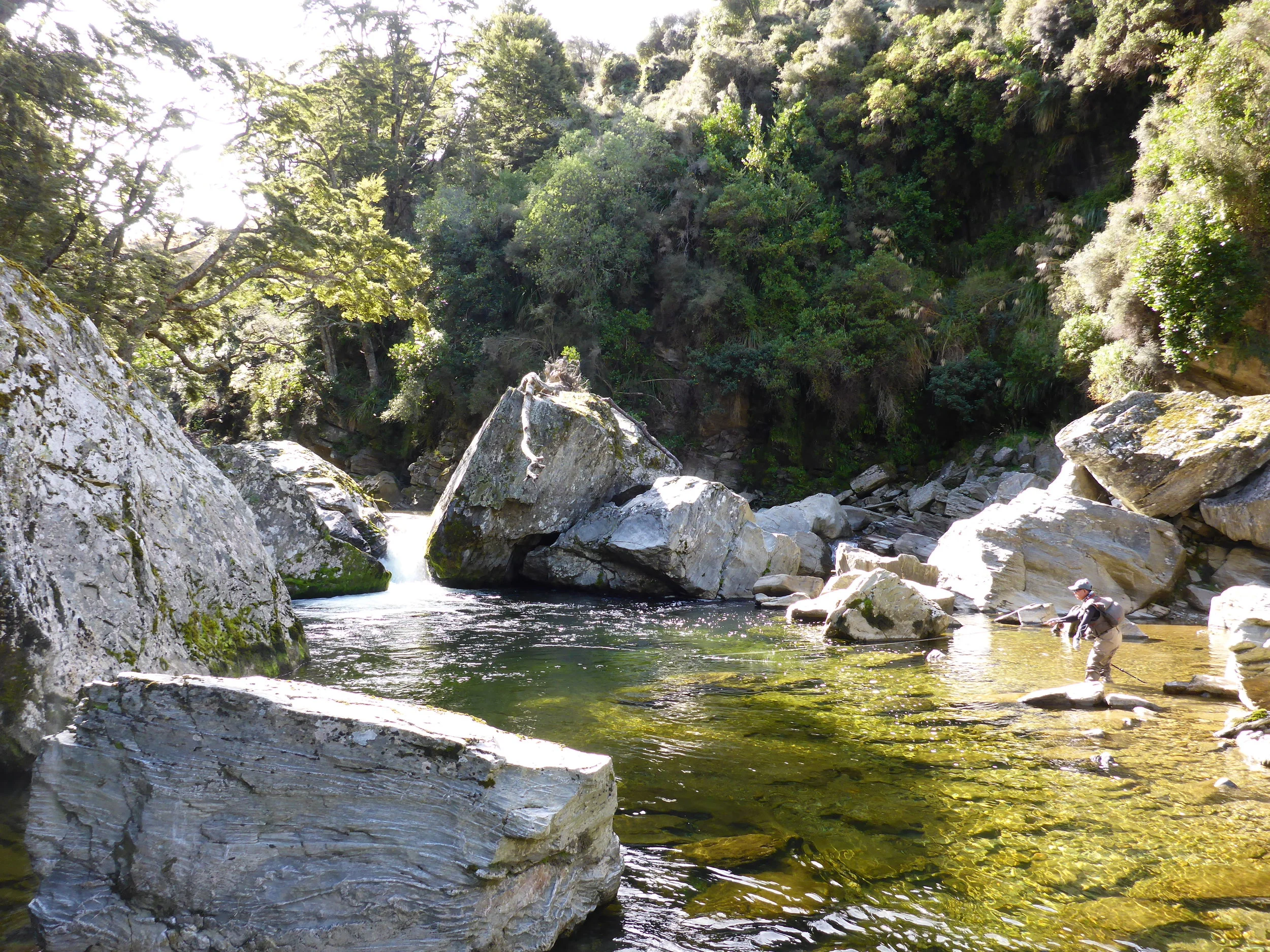 Deep in a gorge..