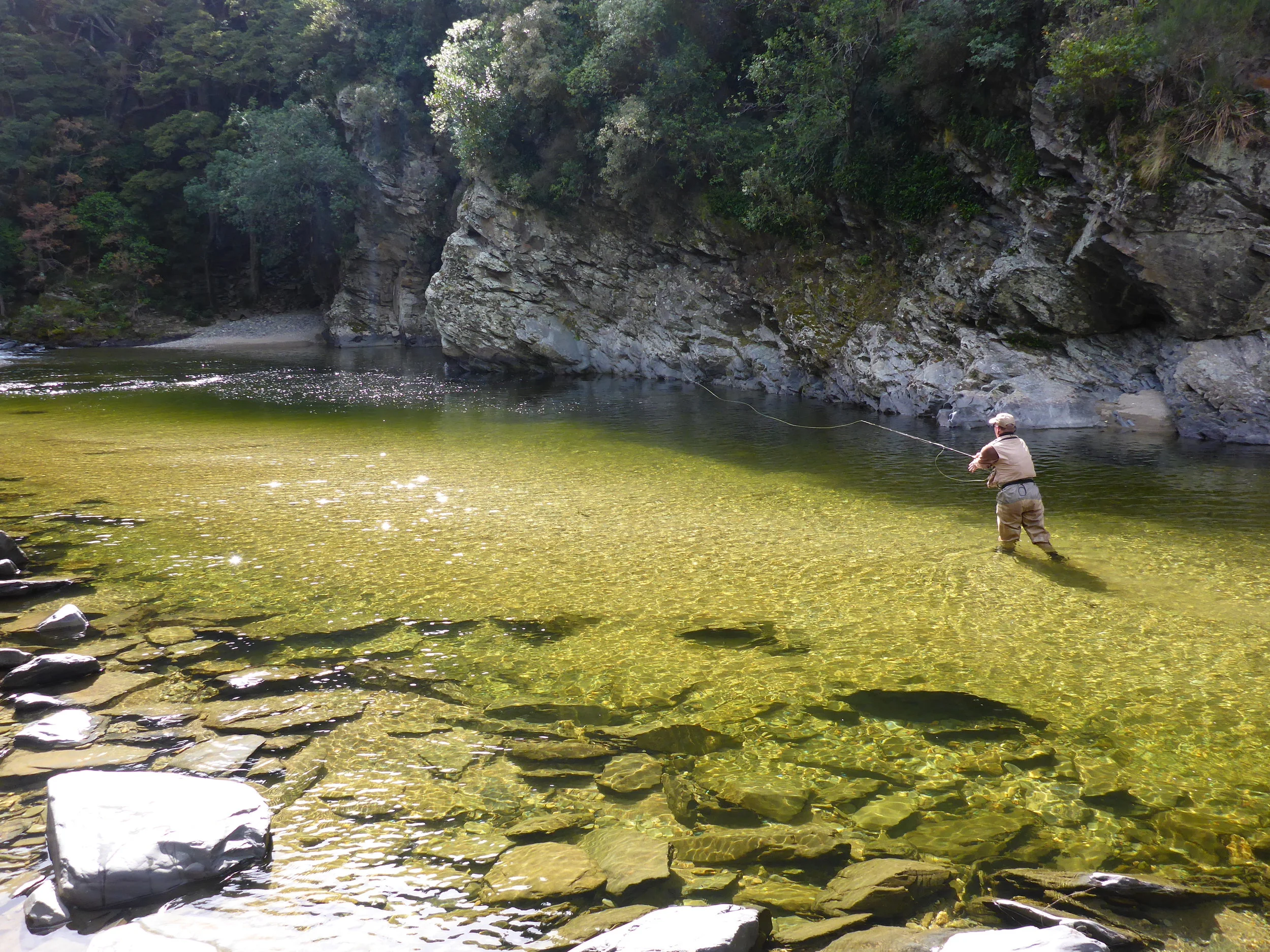 Fishing to a mayfly sipper..