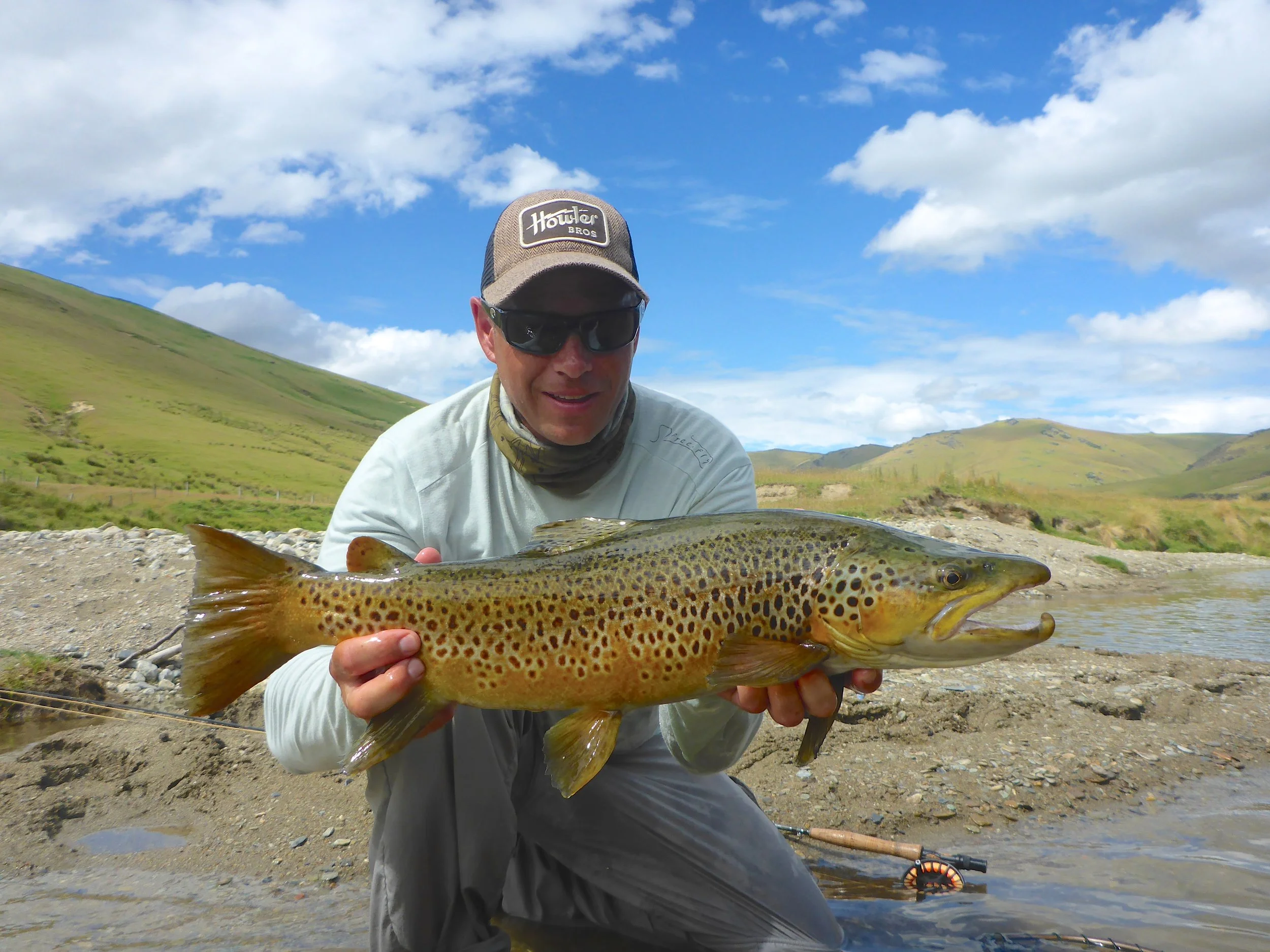 A magnificent 7lb brown trout for Wade..