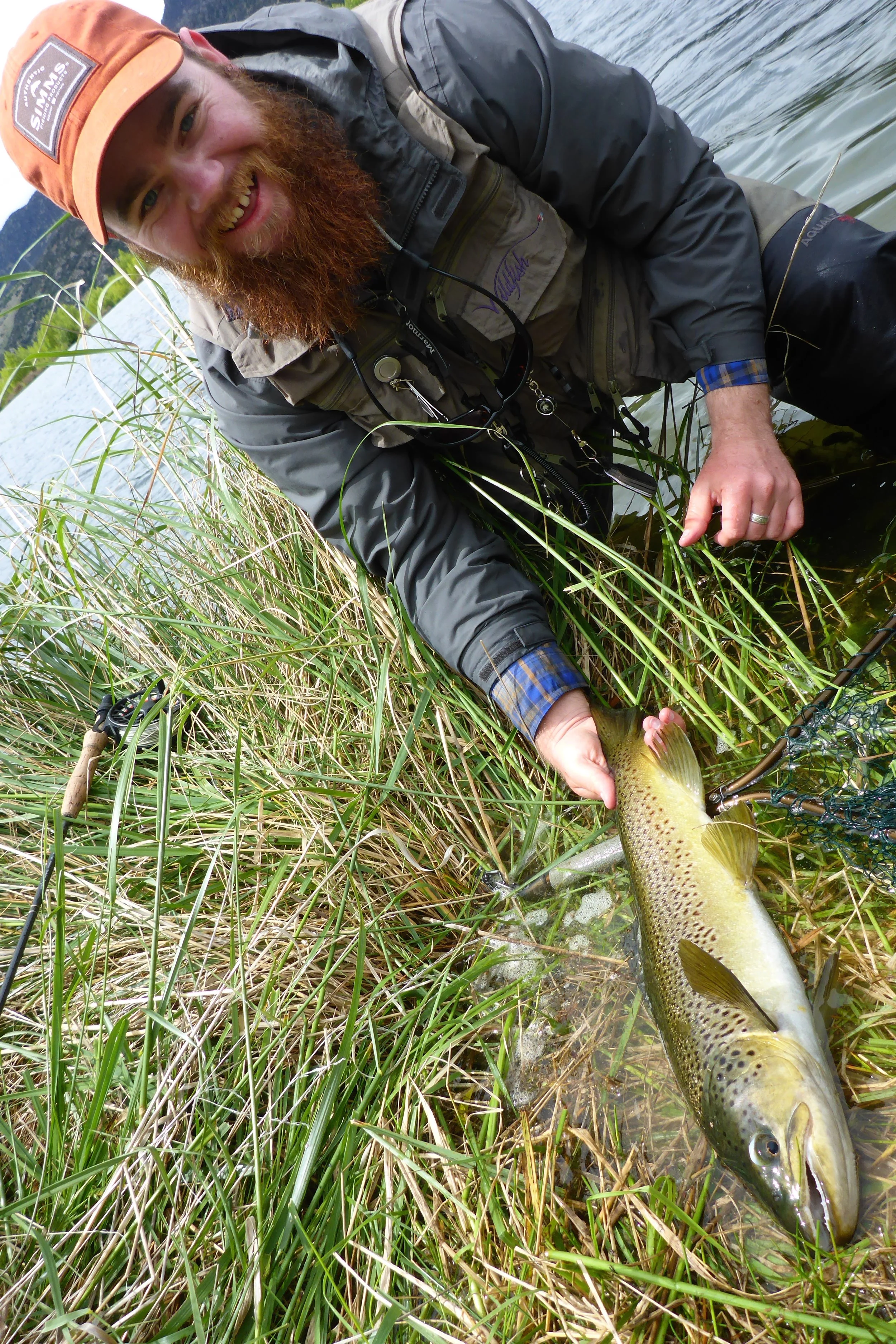 Lake edge fishing!