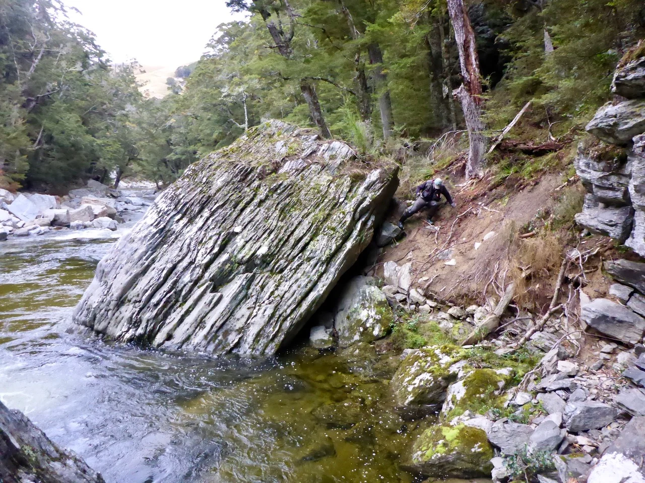 Clambering over rocks is only for fit, tough anglers!