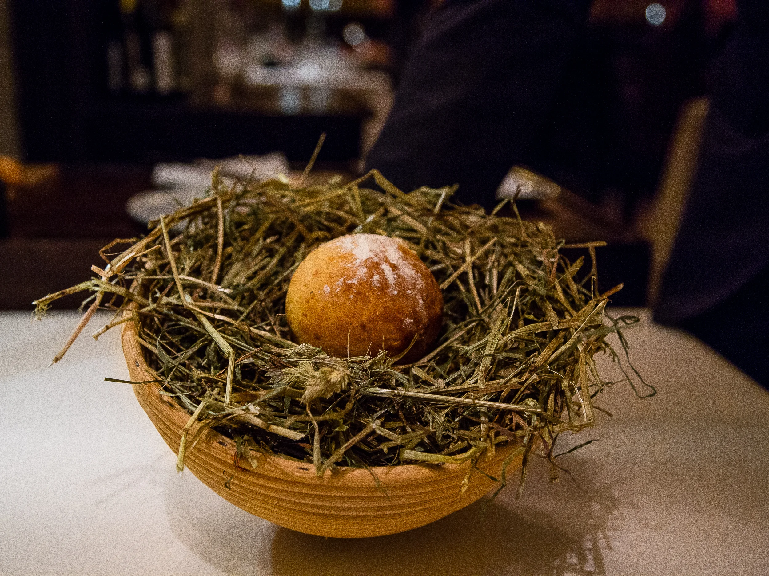Cheese Course: Pleasant Ridge Reserve, an Alpine style cheese, served fondue style and warmed by being baked in this bread.
