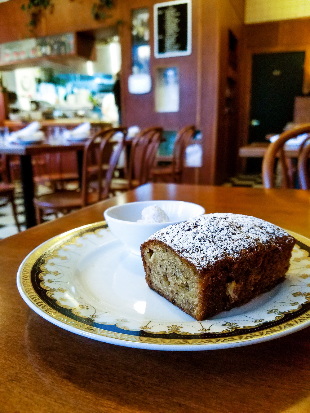  Banana Bread with Cinnamon Ricotta 