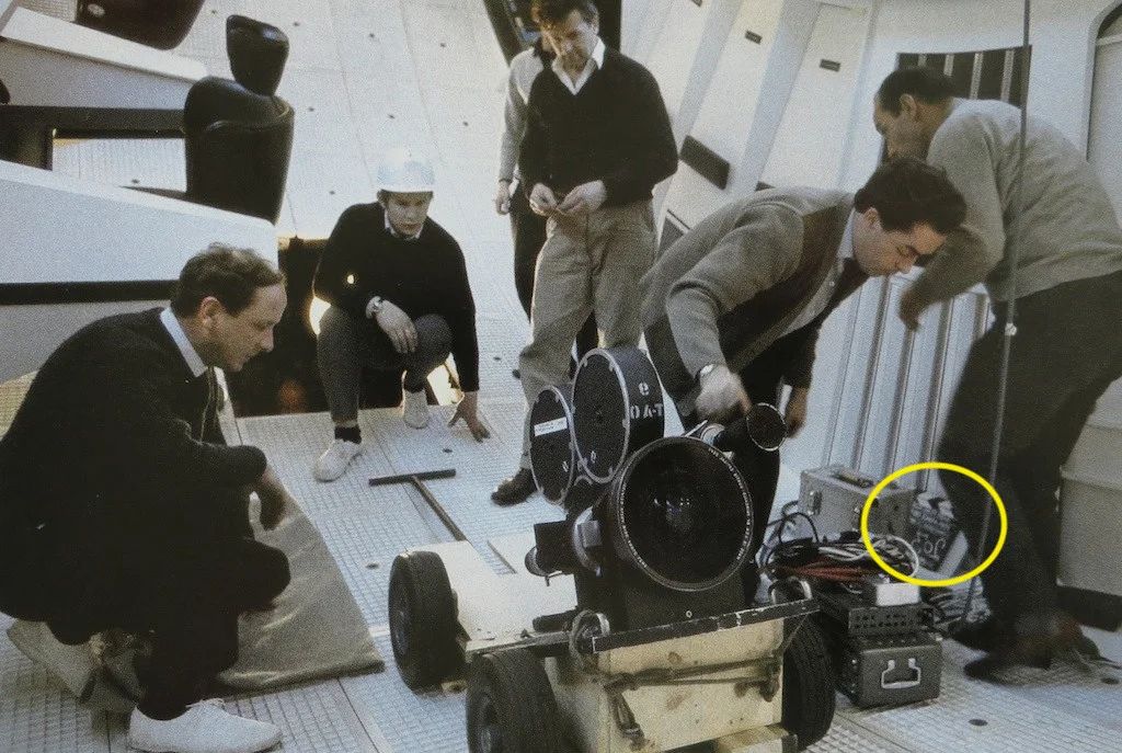Kubrick's 2001: A Space Odyssey (1968) Look at that slate, within arms reach of the camera!