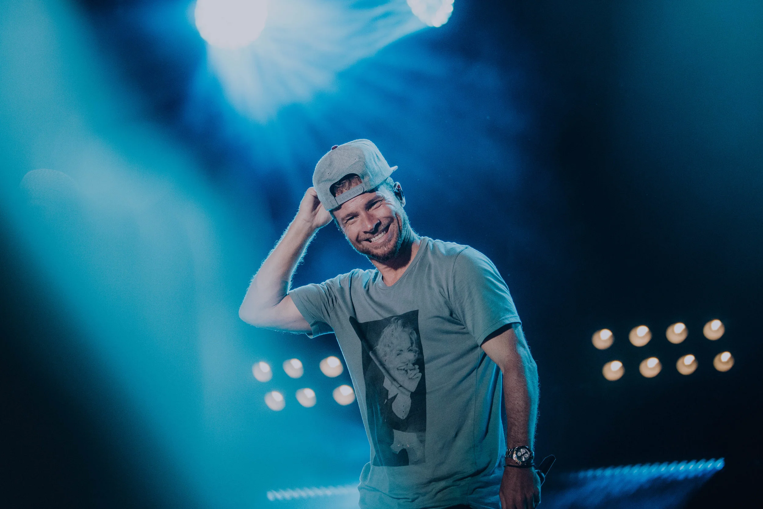 Brian Littrell at Nissan Stadium in Nashville, TN for CMA Fest on June 10th As well as having Bebe Rexha as a guest during their set Florida Georgia Line also brought up the guys from the Backstreet Boys. They preformed their song ‘God, Your Mama, and Me’ together. This was exciting for me since I remember listening to the Backstreet Boy album called Millennium on repeat at a time in my life. Still trying to process the fact they were in front of my camera this year.