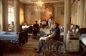 Bassij being treated on property confiscated from Armenians