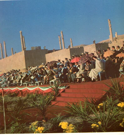 The audience representing the world