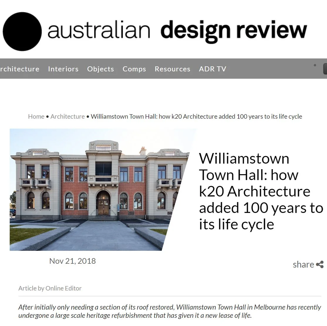November 2018 - Australian Design Review 