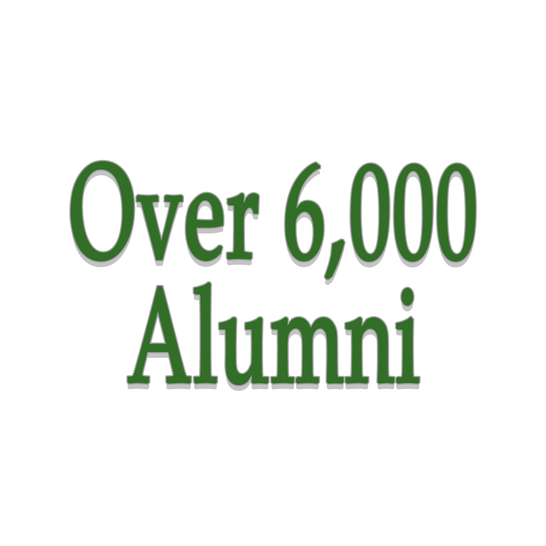 Over 6,000 Alumni