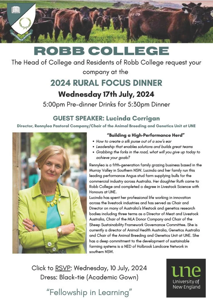 Robb College Rural Focus Dinner 2024.