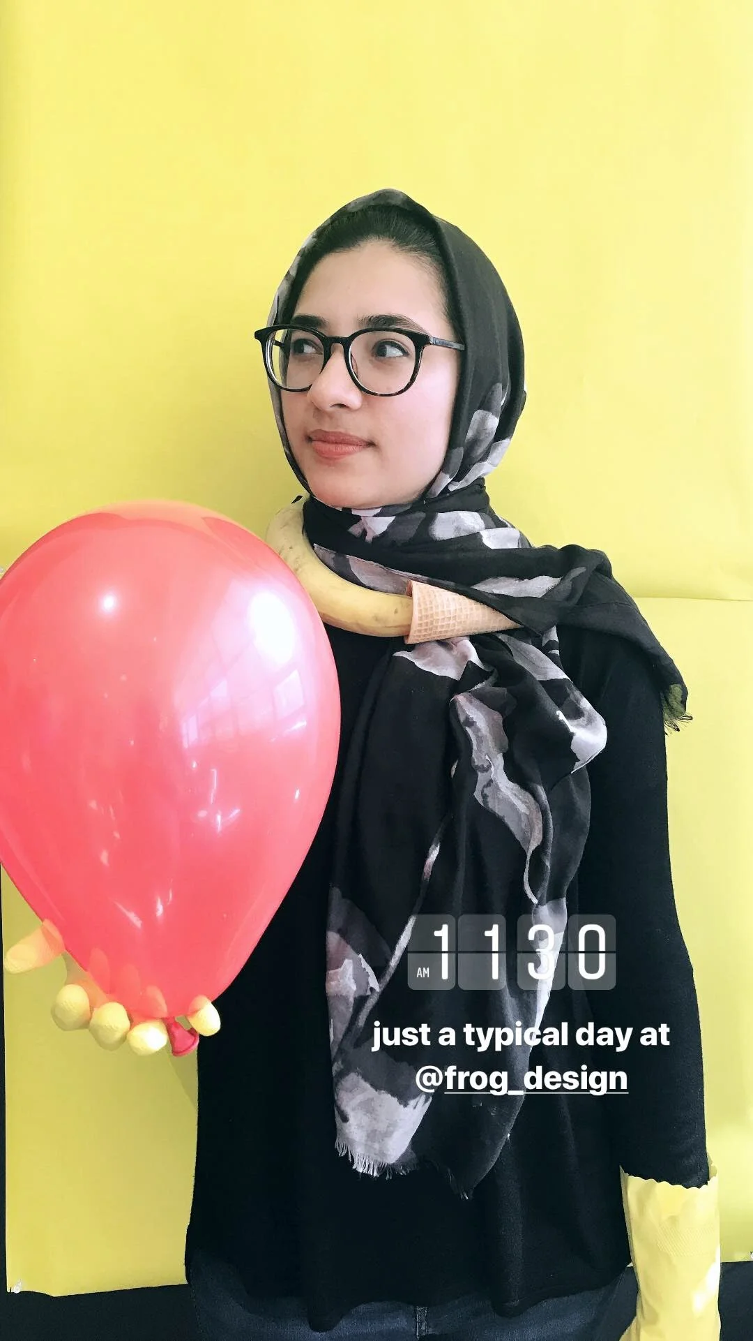 A creative photoshoot to brighten up everyone's Monday morning