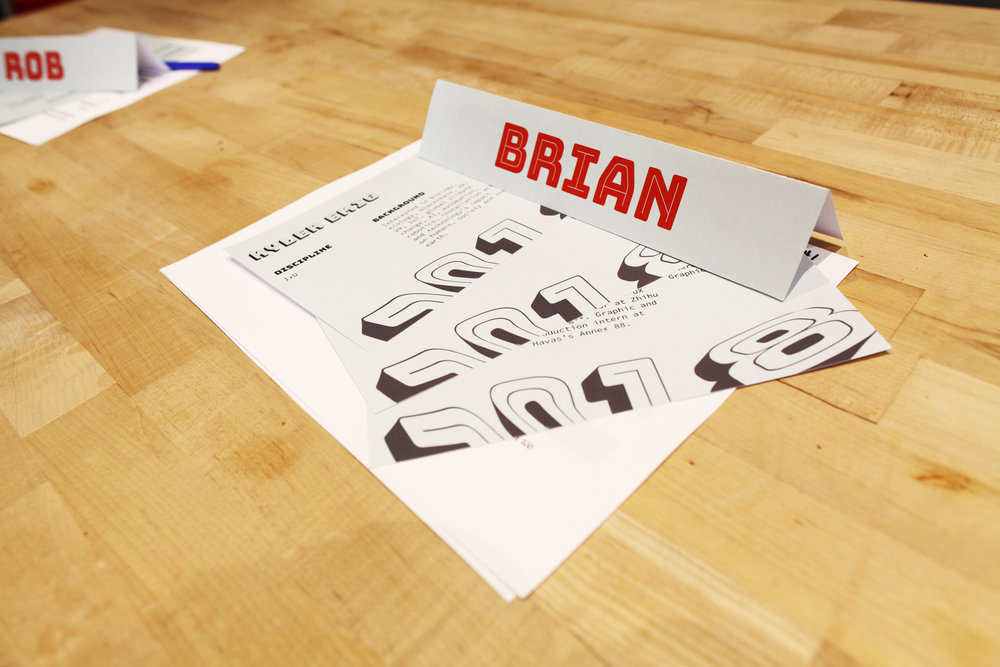 A Visual Design intern and I worked on the branding for the event, organized logistics and helped screen students applicants