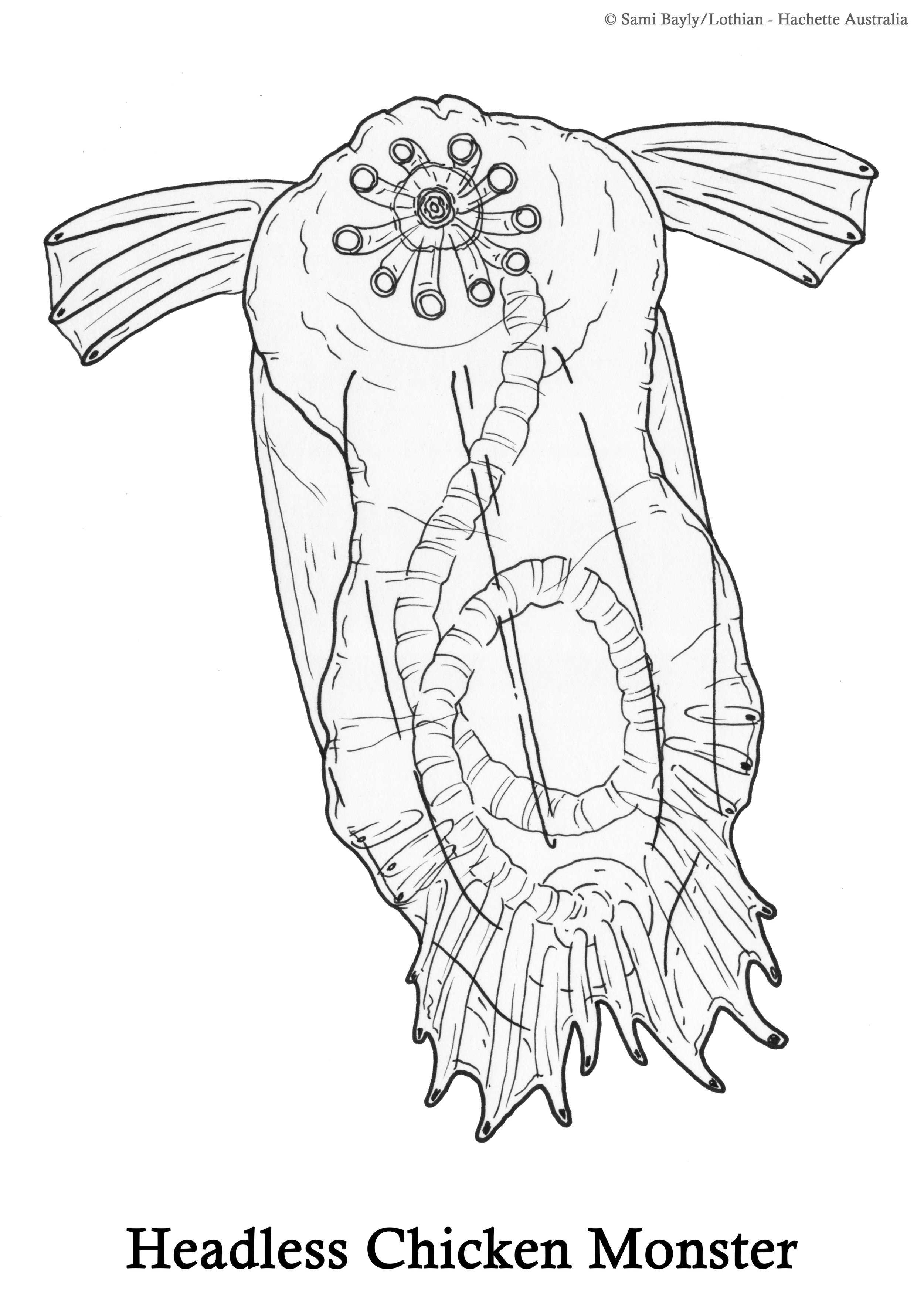 Headless Chicken Monster Line Drawing.jpg