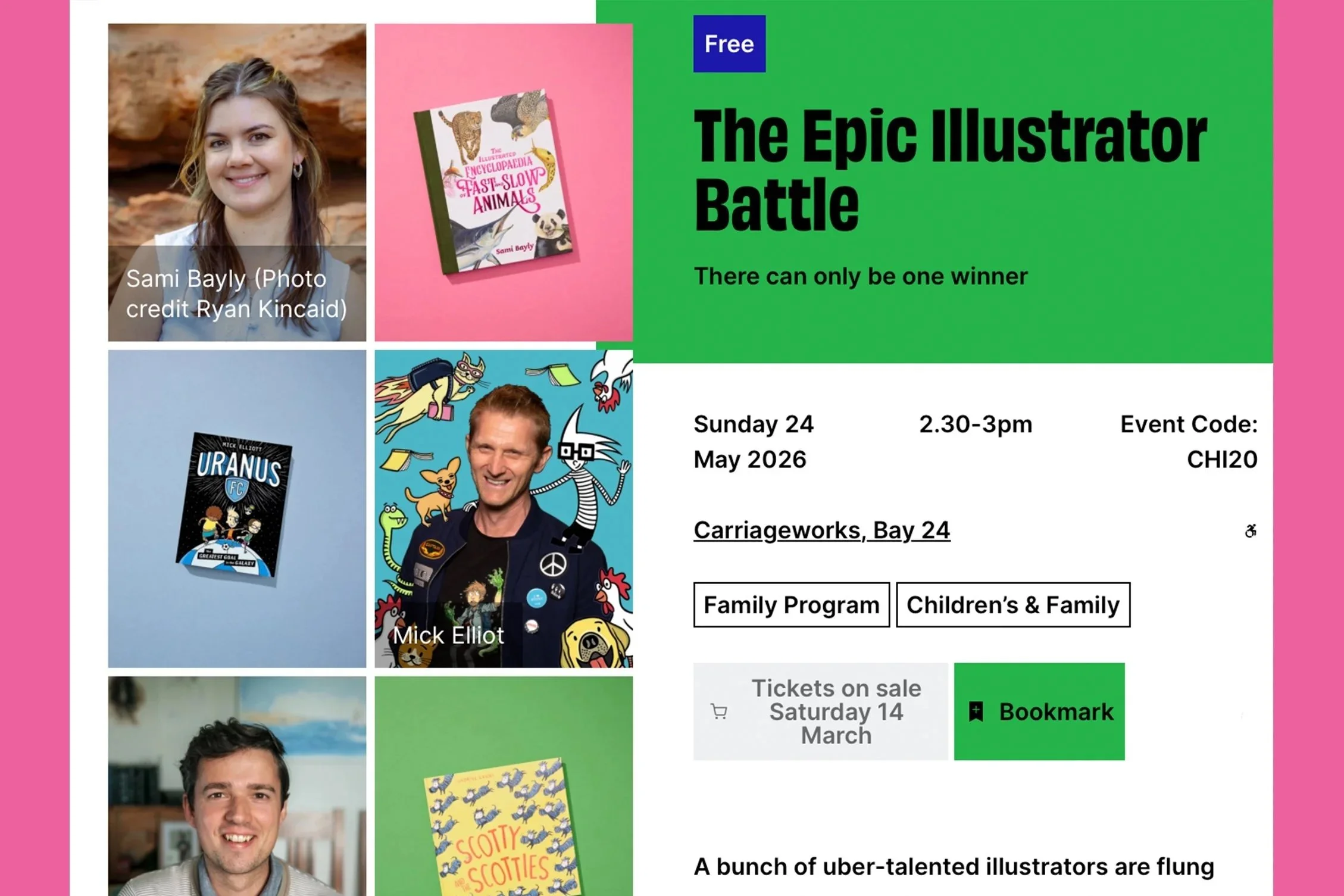 Sydney Writers' Festival – The Epic Illustrator Battle